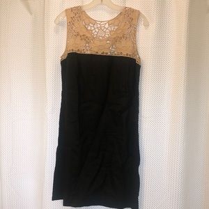 Black and beige summer dress